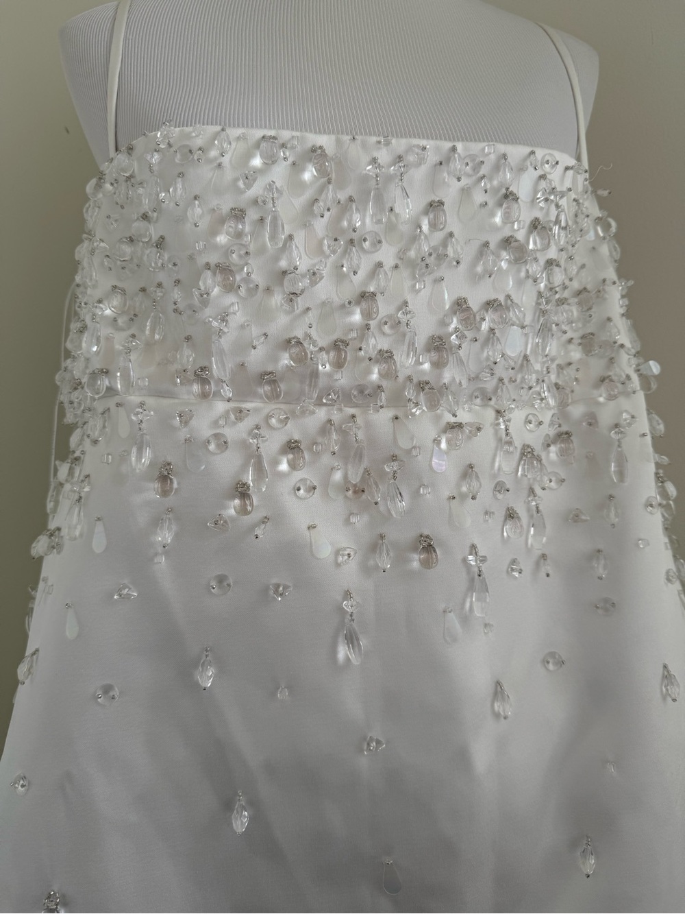 NWT Retrofete Cornelia Crystal Embellished White Mini Short Dress Sz XL - Picture 5 of 11